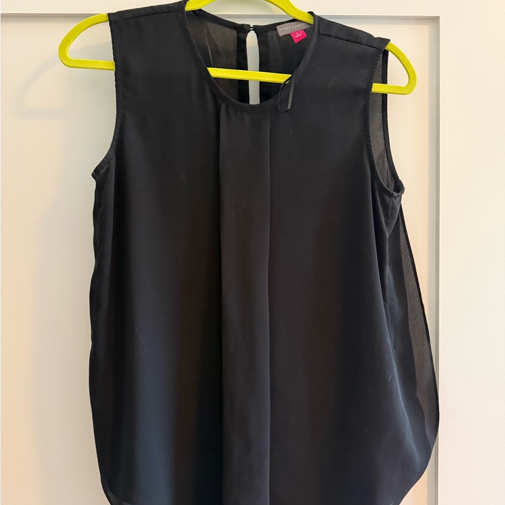 Vince Camuto Elegant Black Sleeveless Top